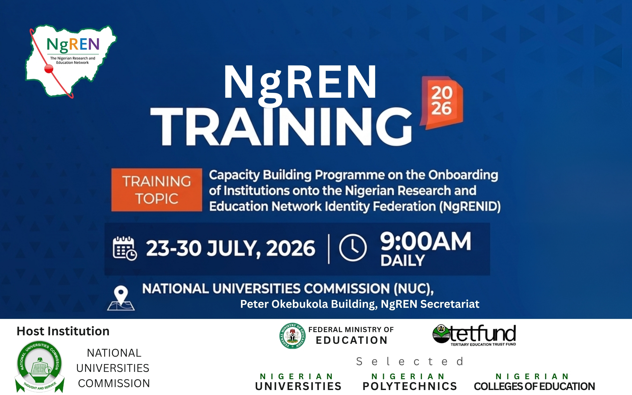 NgREN IDF Training Announcement